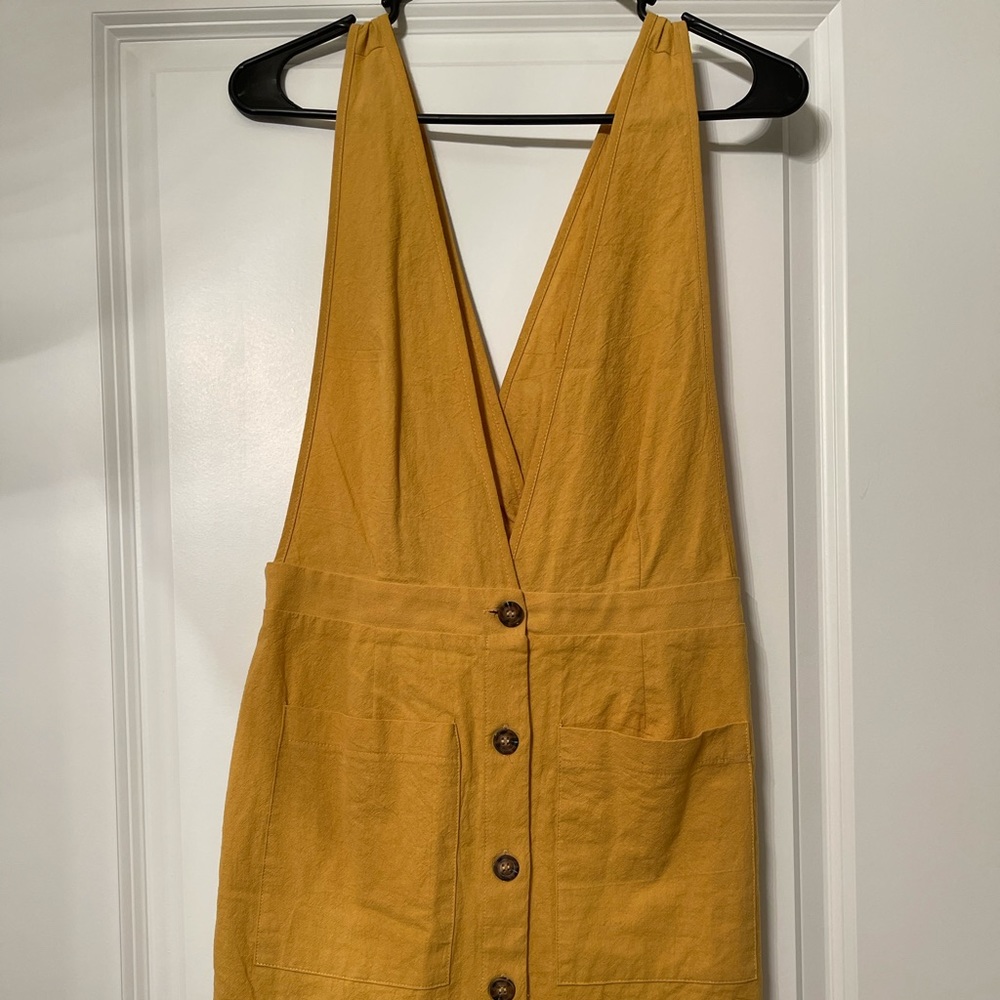 Golden button dress